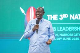 File image of President William Ruto during the national executive retreat.